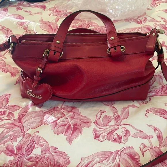 Gucci Valentine Edition Leather Guccisima Satchel - Picture 10 of 16